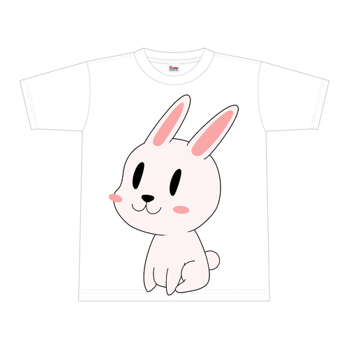 うさぎさん 全面インクジェットTシャツ(L) 全面インクジェットTシャツ(L)