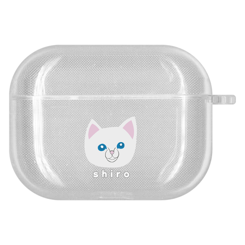 しろねこちゃん AirPods Pro ソフトタイプケース