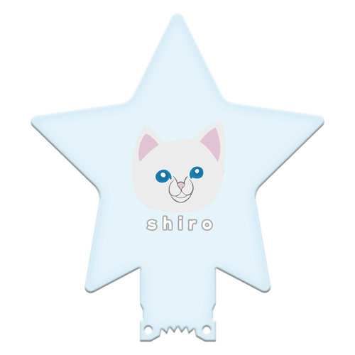 しろねこちゃん 星型アクリルペンライト