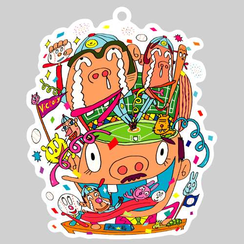 ブイ ダイカットアクリルキーホルダー(10×10cm)