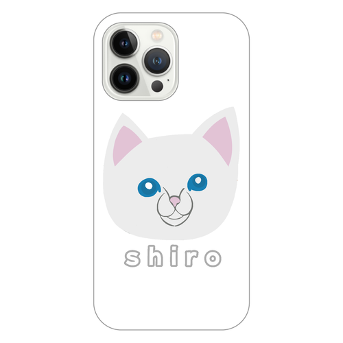 しろねこちゃん iPhone14 Pro Max (白)