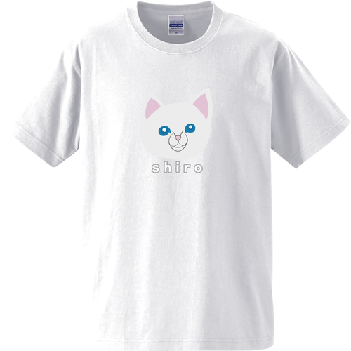 しろねこちゃん オーセンティックスーパーヘヴィーウェイトTシャツ