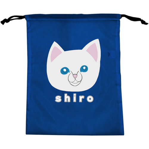 しろねこちゃん マルチ巾着