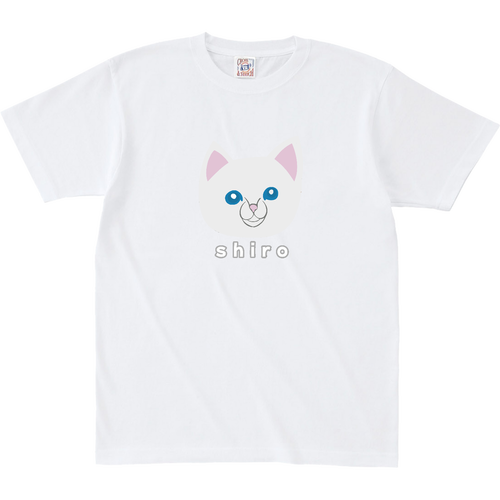 しろねこちゃん オープンエンド マックスウェイト Tシャツ（キッズ）