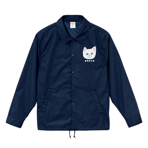 しろねこちゃん T/C コーチジャケット(裏地付)