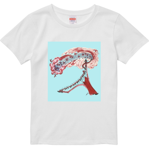 Ricky ルージュ　レディースTシャツ ハイクオリティーTシャツ（ガールズ）