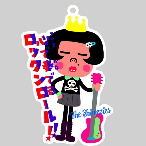 TEENAGE ROCK'N'ROLL ダイカットアクリルキーホルダー(10×10cm)