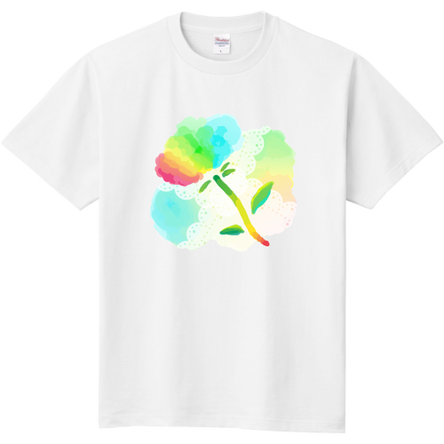 カラフルな花 定番Ｔシャツ