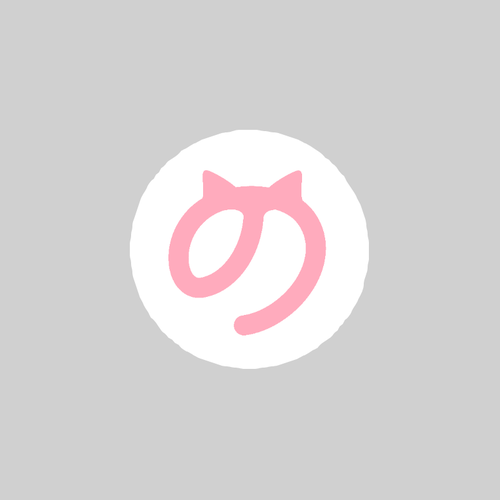 ののすけ ピンク ダイカットアクリルヘアゴム