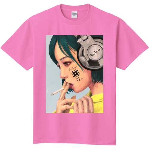 Doclover タバコを吸う女　 定番Ｔシャツ