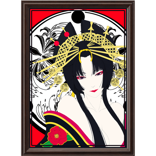 花魁  アートデザインパネル (A4 キャンバス) アートデザインパネル (A4 キャンバス)