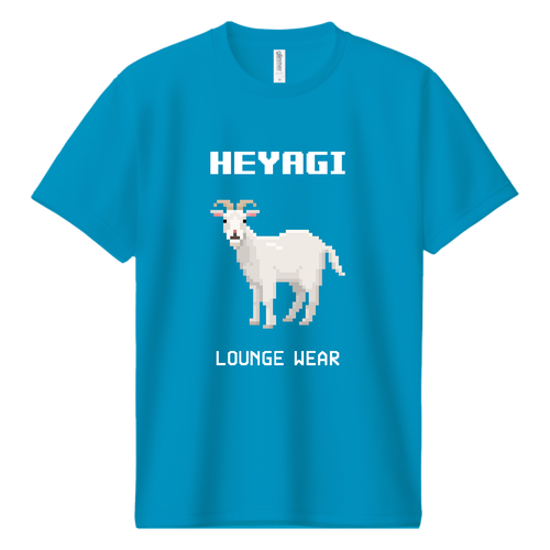 HEYAGI (部屋着) ピクセルアート ドライＴシャツ
