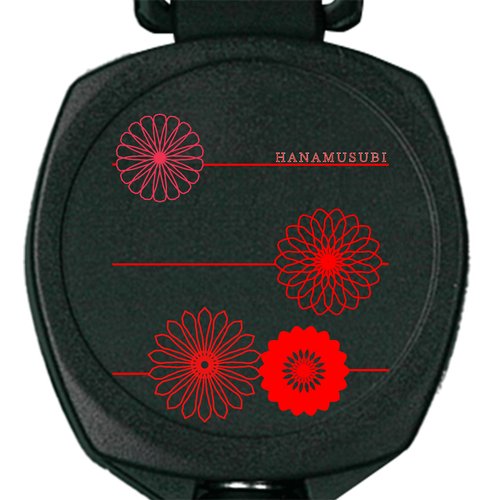 花結び カラビナ付リールキーホルダー