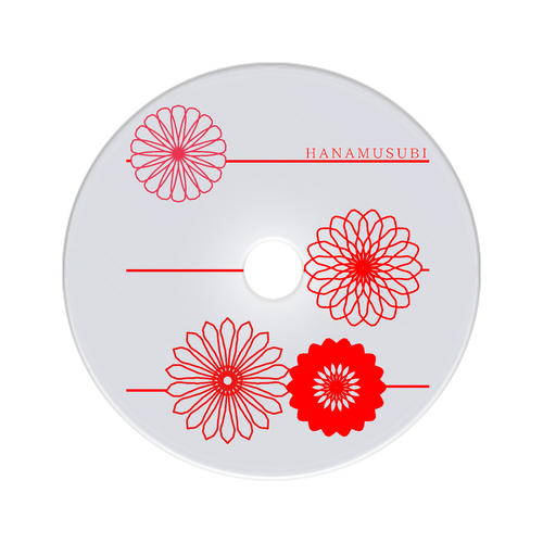 花結び ミニCDケースキーホルダー