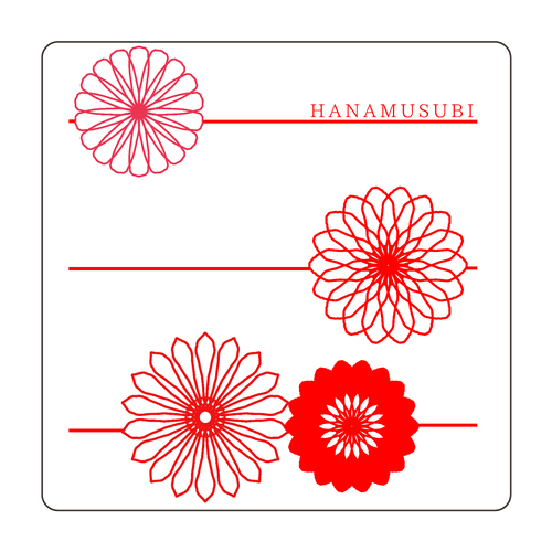 花結び 珪藻土コースター (四角)