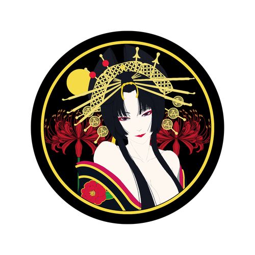 花魁 丸 56mm缶バッジ 56mm缶バッジ