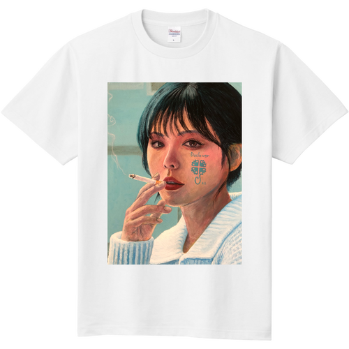 Doclover タバコを吸う女　 定番Ｔシャツ