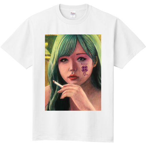Doclover タバコを吸う女　 定番Ｔシャツ