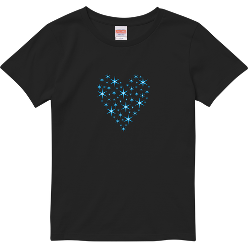 BLUE HEART ハイクオリティーTシャツ（ガールズ）