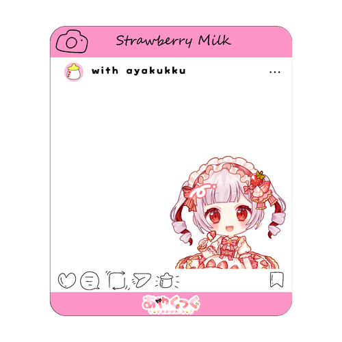 あやくっくフォットフレームカード アクリルカード　W72×H86