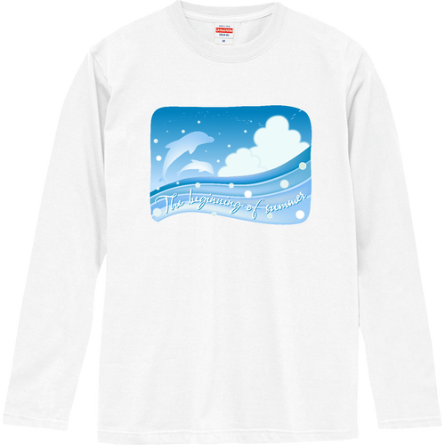 The beginning of summer（夏の始まり） ロングスリーブTシャツ
