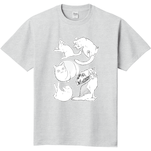 まっしろねこねこTシャツ 定番Ｔシャツ