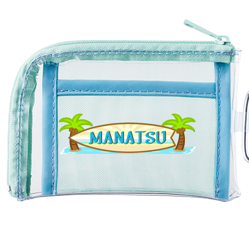 MANATSU(真夏)のサーフボード メッシュポケットクリアミニポーチ