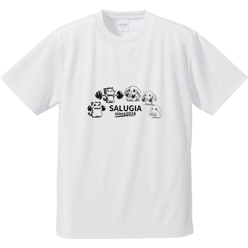 【ドライTシャツ】兄弟猫、三姉妹うさぎ ドライアスレチックTシャツ