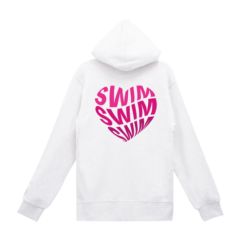 SWIM♥（P）背面プリント スタンダードWフードプルパーカー