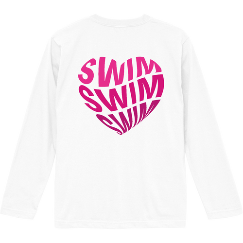 SWIM♥（P）背面プリント ロングスリーブTシャツ