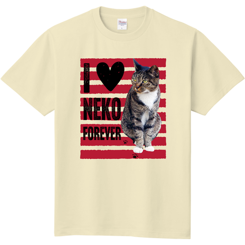 I♥NEKO（赤ライン） 定番Ｔシャツ
