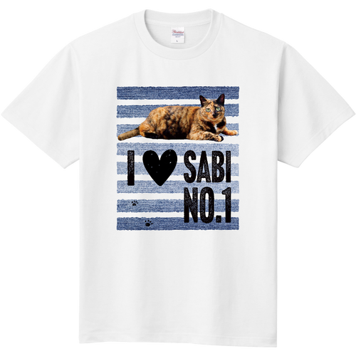 I♥サビ猫さん（デニムライン） 定番Ｔシャツ
