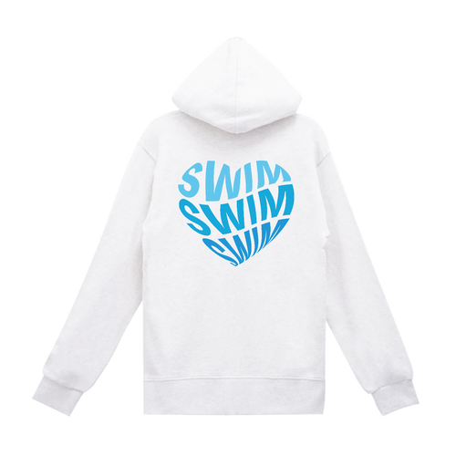 SWIM♥（B）背面プリント スタンダードWフードプルパーカー