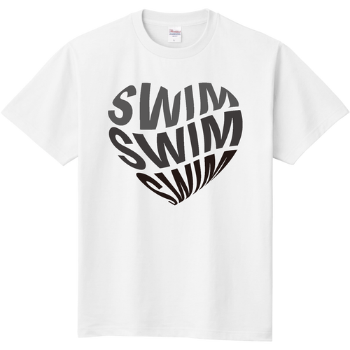 SWIM♥（黒） 定番Ｔシャツ