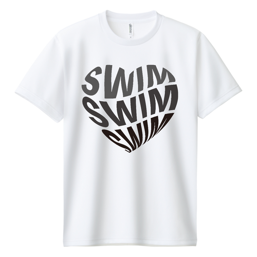 SWIM♥（黒） ドライＴシャツ