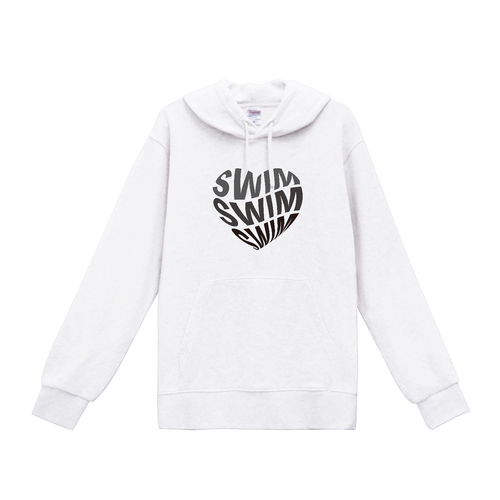 SWIM♥（黒） スタンダードWフードプルパーカー