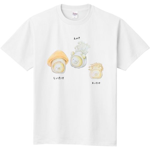 クマ きのこ 定番Ｔシャツ