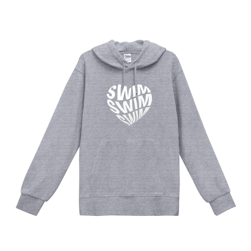 SWIM♥（白） スタンダードWフードプルパーカー