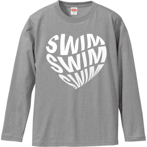 SWIM♥（白） ロングスリーブTシャツ