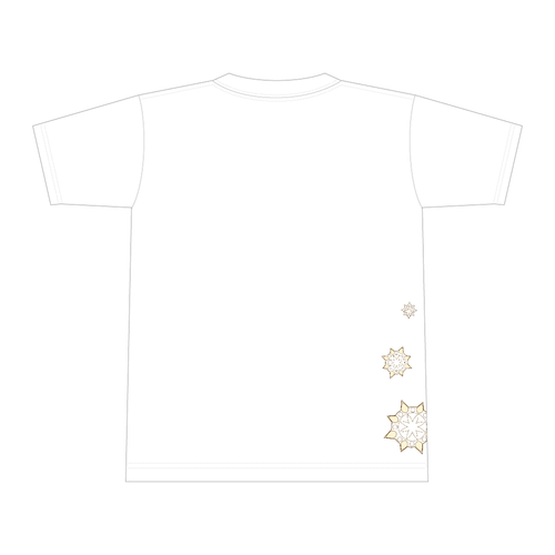 背陽紋 全面インクジェットTシャツ(S)
