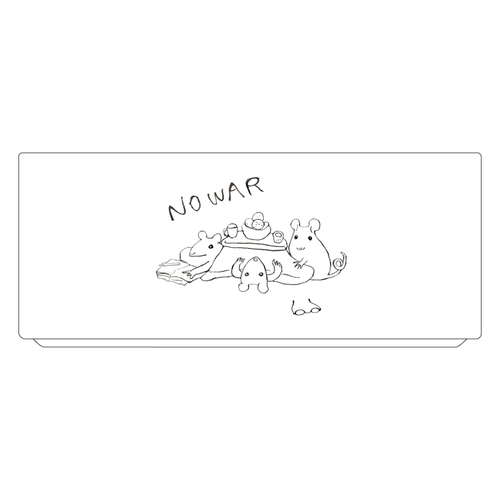 NOWARねずみ　だんらん図 湯呑(M)