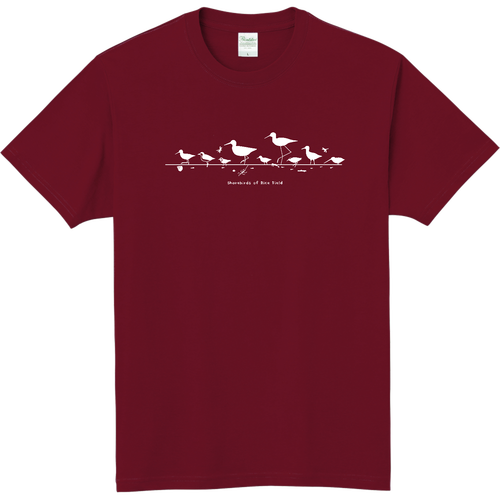 田んぼのシギ・チドリ類　Shorebirds of Rice Field 軽量Ｔシャツ