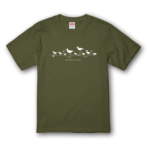 田んぼのシギ・チドリ類 Shorebirds of Rice Field プレミアムTシャツ