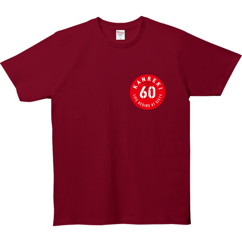 KANREKI・60・還暦・円形 5.0オンス ベーシックTシャツ