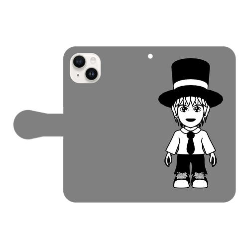 シルク君のiPhone15ケース iPhone15 手帳型スマホケース