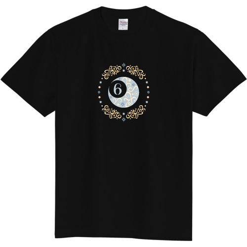 ことばもん／スウジノツキ／誕生月色・６月／Tシャツ 定番Ｔシャツ