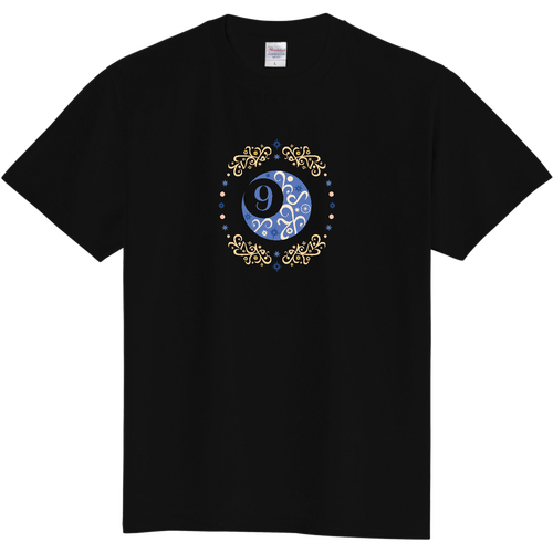 ことばもん／スウジノツキ／誕生月色・９月／Tシャツ 定番Ｔシャツ