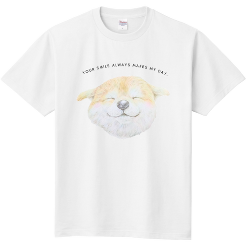 犬 笑顔 定番Ｔシャツ