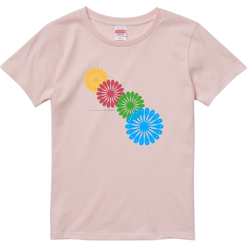 四原色花火 ハイクオリティーTシャツ（ガールズ）