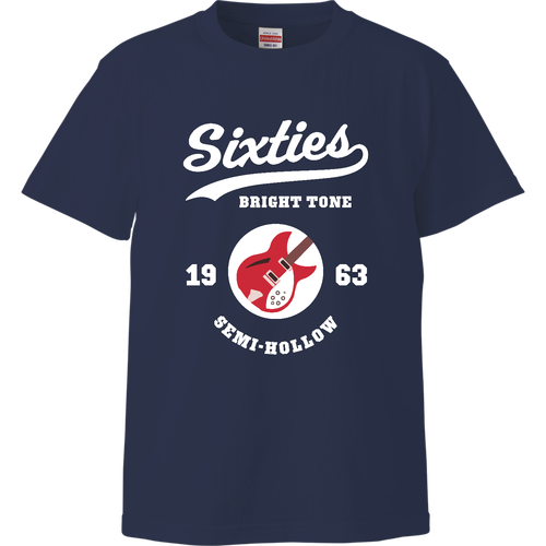 ギター 60年代ブリティッシュロック アメカジ風 ハイクオリティーTシャツ